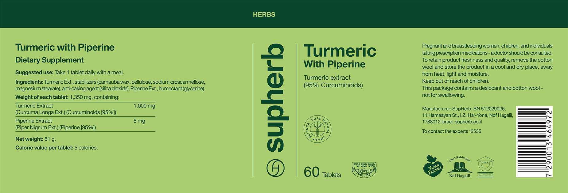 Turmeric with Added Piperine